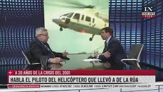 A 20 años de la crisis del 2001: habla el piloto de helicóptero que llevó a de La Rúa.