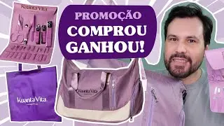 PROMO&Ccedil;&Atilde;O COMPRE E GANHE Mala de Viagem Kit de Unhas e Manicure e Bolsa de Praia Kuanta Vita