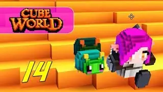 Cube World - Let's Play Ep 14 - POSSESSED CATERPILLAR VILLAGE