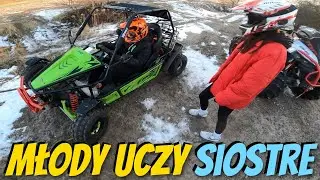 STARSZA SIOSTRA MŁODEGO - Lepiej śmiga niż Młody - Nauka jazdy w Buggy ASIX 200 / Młody uszkodził...