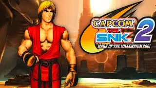 CAPCOM vs. SNK 2 Pro Ken Arcade Mode Full Playthrough | Classic Fighting Game