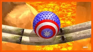 Rollance : Adventure Balls in 3 Minute Gameplay | New!! Volcano Map