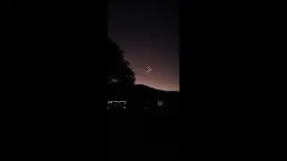 Long March 8A rocket plume seen from Australia.