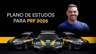 Plano de estudos para PRF 2026