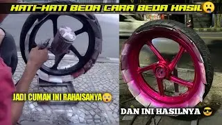 Repaint Velg Pink Candy || Cara Cat Velg Warna Pink Candy || Velg Warna Pink