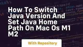 how to switch java version and set java home path on mac os m1 m2