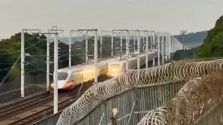 【兩列車交會】台灣高鐵 144次 700T 彰化－台中站間 高速通過 / 661次 700T 台中－彰化站間 高速通過