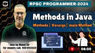 6. MCQ Solution | Methods in Java | Main Method in Java | By Manoj Sir