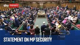 Commons statement on MPs' security after murder of Ann Widdecombe