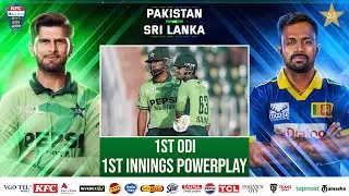 1st Innings Powerplay | Pakistan vs Sri Lanka ODI series 2025 | 1st ODI | PCB | M2S1U