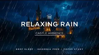 😴 99% Fall Asleep Fast 🌧️ Rain Castle Ambience | Deep Sleep ASMR