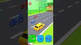 #shapeshifting helicopter and car vs cycle racing short viral game video