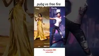 Pubg vs free fire female emote 😮 || #shorts #pubg #bgmi #freefire