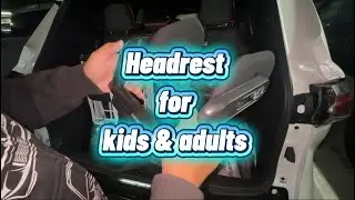 Installing a Car Headrest for Kids & Adult | Comfortable & Adjustable Travel Headrest for Sienna