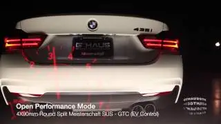 GTHAUS presents BMW F32 435i Meisterschaft GTC (EV Control) Full Cat-back Exhaust System (Part.1)