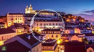 【BGM】Lisbon Old Town, 10 PM After the Trams Slow Down  /  リスボン旧市街、路面電車が止まる22時