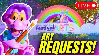 LIVE: EPCOT Festival of the Arts INSPIRED Art Requests | Walt Disney World Latest Updates