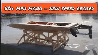 DIY RC boat: wooden mono hull - new speed record