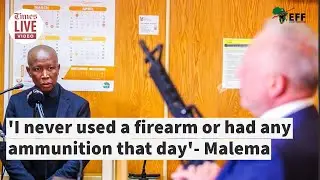 'I've never used a firearm or had any ammunition that day'-Malema