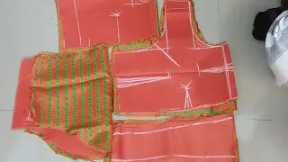 4 Tucks Blouse Ki Cutting Step By Step 🪜 || Simple blouse cutting video || #blouse #blousecutting