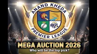 PLAYER AUCTION I ANAND KHEDA PREMIER LEAGUE I CRICKET TOURNAMENT