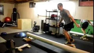 Ninja Warrior Homemade Basement Course