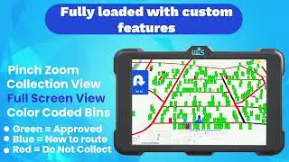 Features that are customized for the waste industry