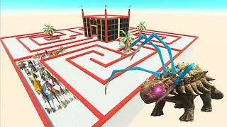 ESCAPE FROM ALIEN ANKYLOSAURUS - Animal Revolt Battle Simulator - ARBS