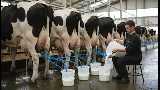 How Milk Is Produced in a World-Class Industrial Dairy Farm