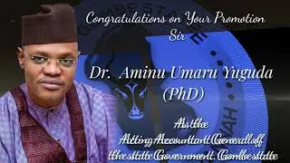 New Acting AG Gombe state Government Dr. Aminu Umaru Yuguda 22 September, 2021