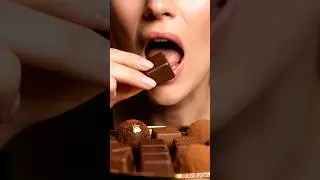 Luxury Chocolate ASMR 🍫 Real Soft Melt Eating Sounds #asmr #chocolateasmr #eatingasmr  #shorts