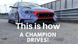 Hot lap with Gabriele Tarquini, Hyundai i30 N at the Nürburgring (raw video)