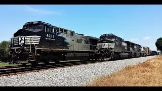 NS Train 173 With NS Leader 9175 At Grover NC On The NS Charlotte District Mainline.