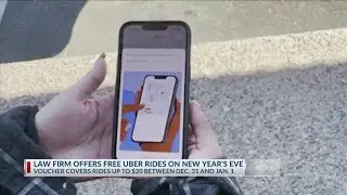 Law firm offers free Uber rides on New Year's Eve