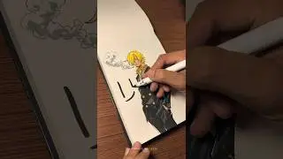 Sanji drawing #animeeart #sanji #onepiece #luffy #vinsmokesanji