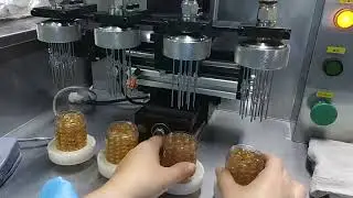 Food sauce two color multi pattern fancy filling machine