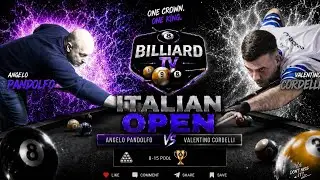 CORDELLI VALENTINO VS PANDOLFO ANGELO Italian OPEN 24 BILLIARD TV