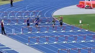 110m Hurdles U17yrs Boys Final, Coles Queensland Athletics Championships, QSAC, Brisbane 10/03/2019