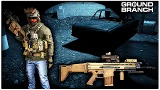 Immersive Firefight in Ground Branch SCAR H Assault Rifle Gameplay - PMC Operator Night Raid