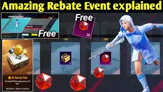 Get Free mythic Emblem in PUBG Amazing Rebate Event Explained & buy Rp Activity pack 1000UC Rebate