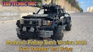 Madoca&rsquo;s Pickup Truck Version 2022 First Outdoor Test Drive .. LEGO TECHNIC