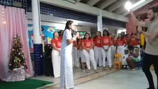 Agradecimento com Joseilde da SEDUC,no Encerramento do Ano Letivo
