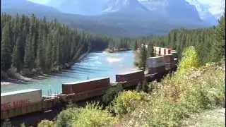 CP Stack Train at Morant's Curve near Lake Louise (12.09.2015)