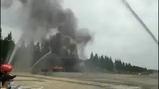 New Dahua Technology - Explosion-Proof Fire Fighting Robot Test 2022