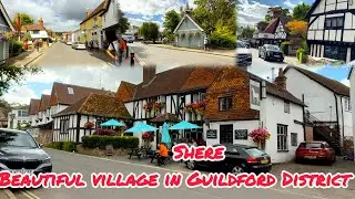 [UK]🇬🇧 Beautiful Village in Guildford District of Surrey | Shere Village 