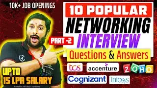 #2 Top 10 Networking Interview Questions You MUST Know for TCS and CTS | Kaashiv infotech Networking