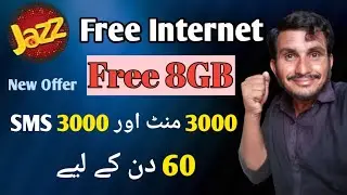 Jazz Free 8GB Internet package 2025 | 3000 Jazz Minut | Free Internet package 