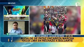 Alcalde de Pataz encabeza marcha hacia Lima en rechazo a Dina Boluarte: “Ya estamos en Trujillo”