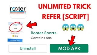 1 Second ₹300 PaytmCash | Rooter Refer Unlimited Trick OTP Bypass | Rooter Refer Script 100% Working