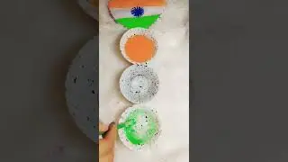Tri colour of indian flag in water 🇮🇳 #viral#trending #india #drawing #independence #water #tricolor